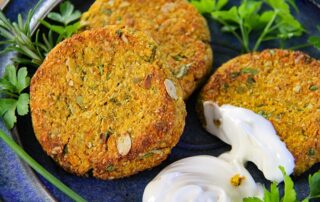 roast squash quinoa flake burger recipe