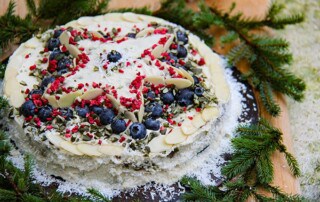 no bake Christmas cake
