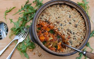 roast butter nut pie - gluten-free vegan recipe