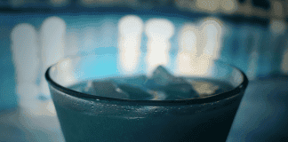 This Pool Water Punch Recipe Pairs Perfectly With A NIGHT SWIM Pool Water Punch Mocktail Recipe inspired by the horror film Night Swim