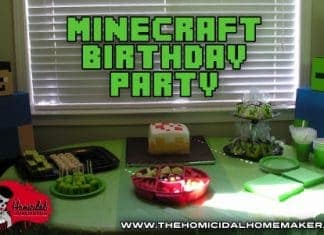 A Very DIY Minecraft Birthday Party