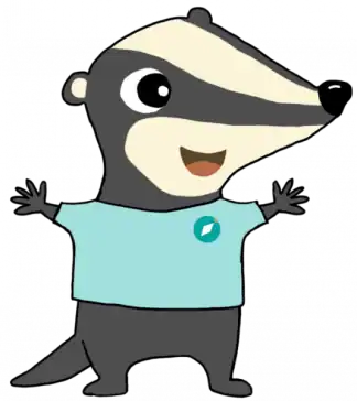 Cartoon: Jobnavigation-Dachs freut sich