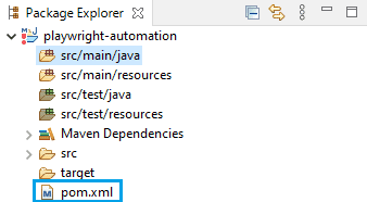 Basic Maven project with pom.xml file in Eclipse IDE