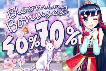 40% - 70% Booming Bonuses