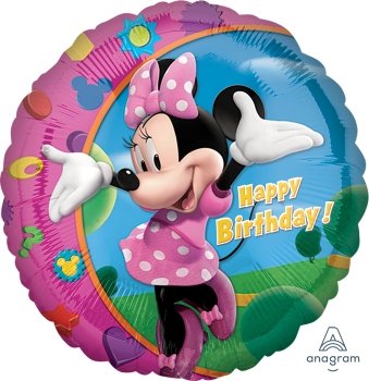 Minnie Happy Birthday Foil/Mylar Balloon, An17797