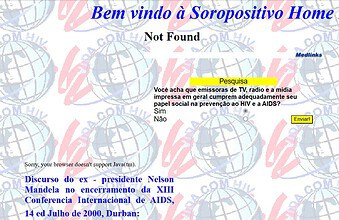 Primeiro visual de soropositivo.Org