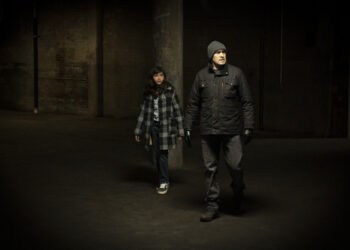(L-R): Madison Taylor Baez as Eleanor and Demián Bichir as Mark in LET THE RIGHT ONE IN, “Quoquo Modo Necessarium”. Photo Credit: Francisco Roman/SHOWTIME.