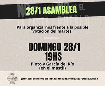 Asamblea Interbarrial Parque Saavedra