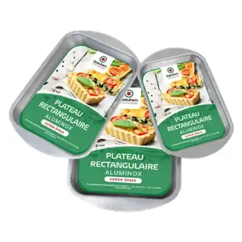 Plateau rectangulaire aluminox
