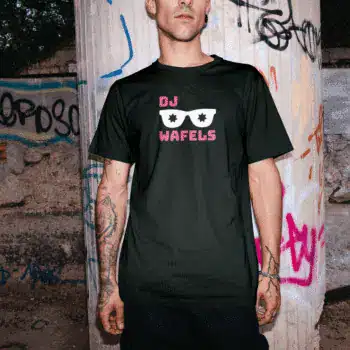 DJ Wafels / T-Shirt Black - Extra Extra Large (XXL)