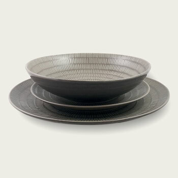 Set 18 Piatti Ethnic Chic Tortora