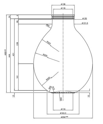 Damigiana litri 25 bocca larga con cesto plastica - immagine 3