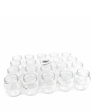 Vaso per confetti tipo orcio diametro 63 ml 314 senza tappo in pacchi e logo
