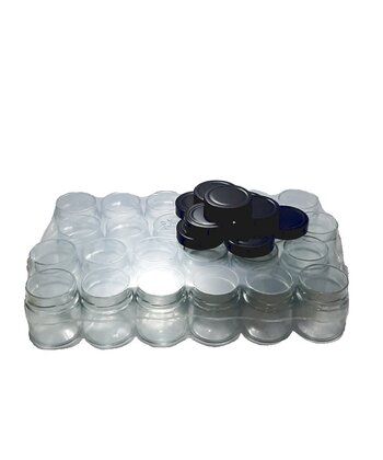 Vaso Ergo cc 212 pacco 24 tappi Nero