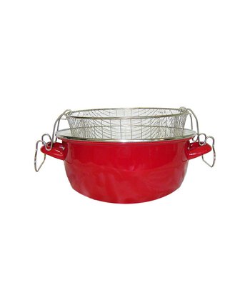 Friggitrice Smalto Rosso con cestello