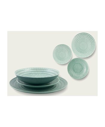 Set 18 Piatti Ethnic Chic V.Acqua