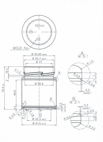 Scheda Tecnica Vaso Plus 161