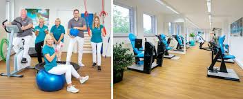 Physical therapy session in modern rehabilitation clinic