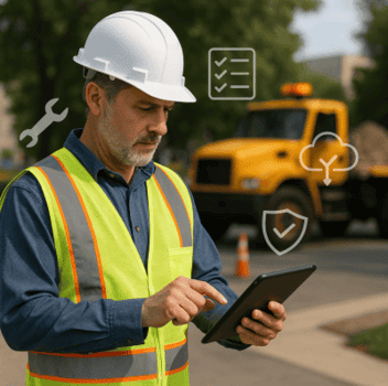 Maintenance supervisor using eWorkOrders to do reactive maintenance on equipoment.