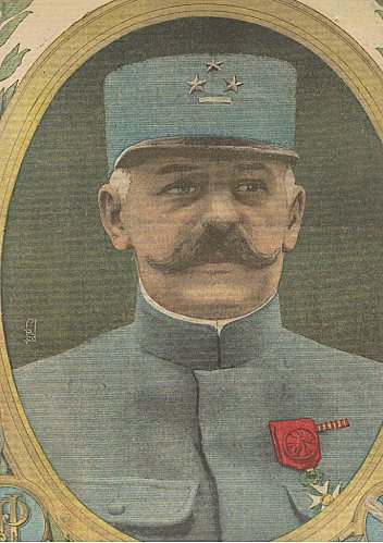 Portret van Denis Auguste Duchêne, Frans generaal, actief tijdens de Eerste Wereldoorlog en bevelhebber van het Zesde Leger in 1918.