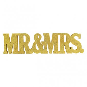Mr & Mrs Glitter Standing Decoration