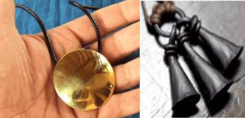 Miroir toli, clochettes