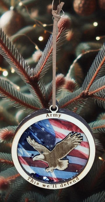 Small Military Snowglobe Ornament - Image 5