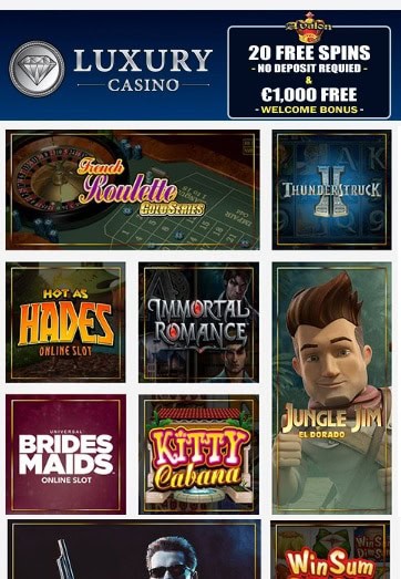 Luxury Casino free spins bonus