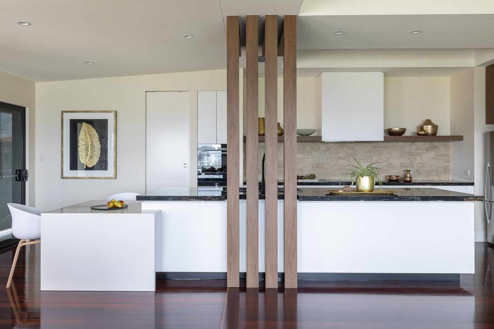 Creative kitchen design structure at Hamilton by Brisbane renovation architects