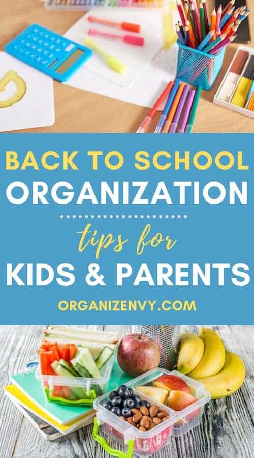 Back to School Organization