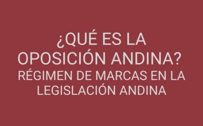 ¿Qué es la Oposición Andina? Régimen de Marcas en la Legislación Andina