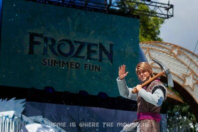 Kristoff in Anna and Elsa's Royal Welcome Procession Kristoff in Anna and Elsa's Royal Welcome Procession