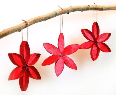 Image for DIY Poinsetta Christmas Ornaments