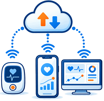 Hospital at Home for MedTech - connectivity and data flow