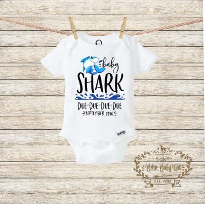 baby shark due due due date pregnancy announcement