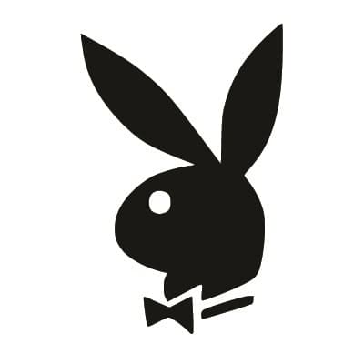 Playboy в DXF | Чертеж логотипа фирмы Плейбой в DXF и других форматах
