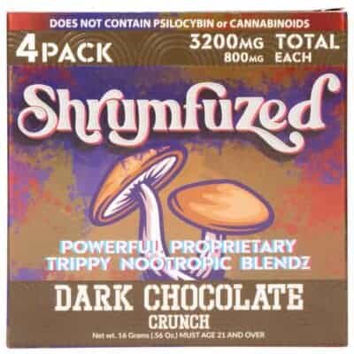 Shrumfuzed Nootropic Mushroom Gummies 4 Piece - Dark Chocolate Crunch