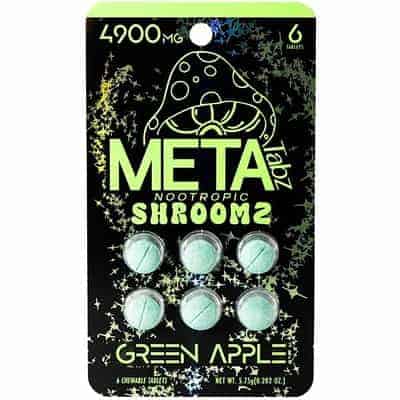 Meta Tabz Nootropic Shroomz Tablets 6pc 4900mg - Green Apple