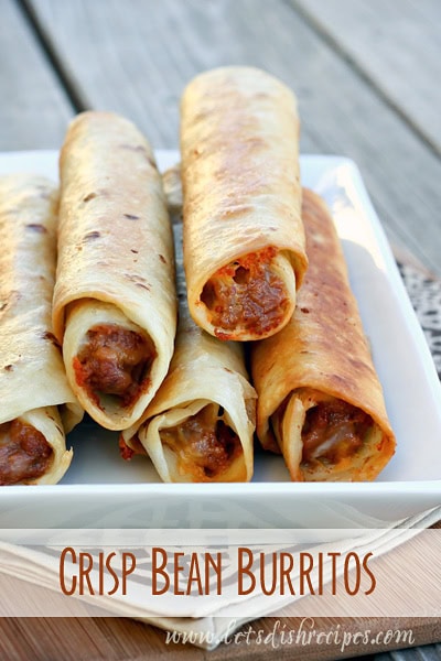 Crisp Bean Burritos (Taco Time Copycat Recipe)