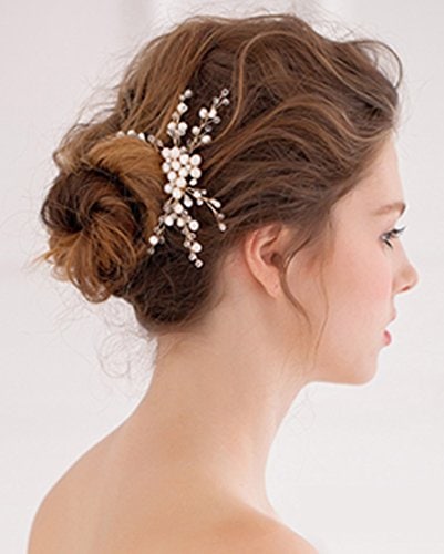 Bridal Combs for Hair Side Comb with Pearl Decoration - Image 3