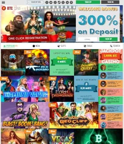 BTCSPIN Casino free bonus