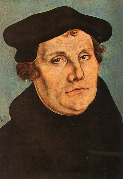 Martin_Luther_by_Lucas_Cranach_der_Ältere Martin Luther, id. Lucas Cranach festménye, 1529