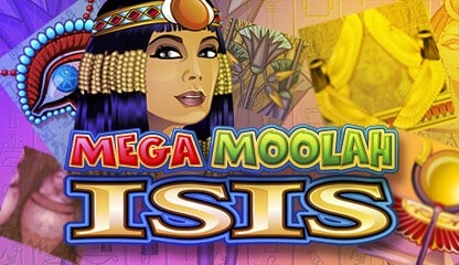 Mega Moolah Isis - 30 free spins and bonus games - progressive jackpot!