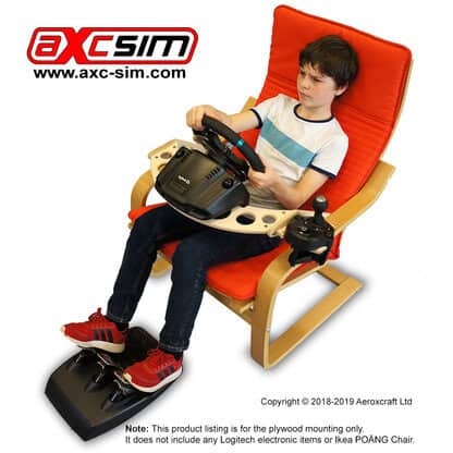 AXC SIM Steering Wheel Mount V2 - For Logitech and Thrustmaster Wheels