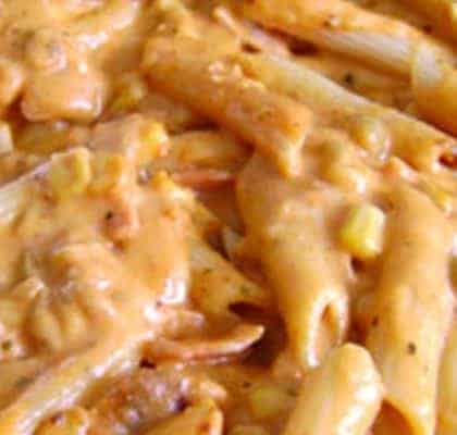 Macarrão de panela de pressão cremoso