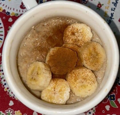 Mingau de aveia fit