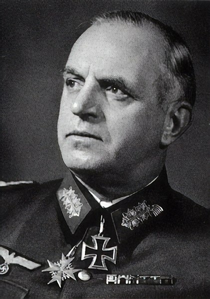 Generaloberst Ernst Bernhard Wilhelm Busch, Duits veldmaarschalk, actief in WOI en WOII, leidde operaties in Barbarossa en Frankrijk.