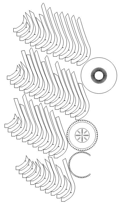 Костровая чаша с пазами + под сварку, DXF чертеж для лазерного станка 4 мм / Чаша для багаття / Fire bowl