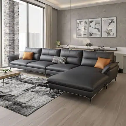 L字・コーナーソファ｜大型・レザー・ファブリック - Luxe Living Japan