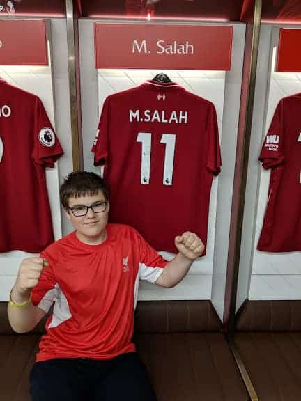 Ben with Salah shirt